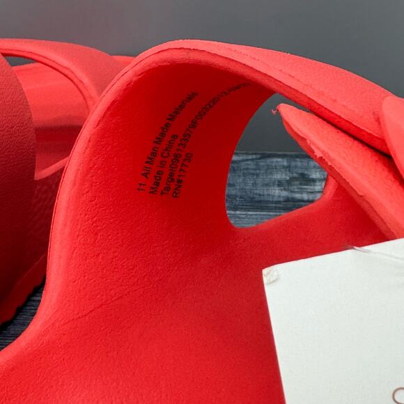 NEW Shade & Shore Women’s Neida EVA Two band Sandals Coral Red Size 11 - Picture 6 of 10